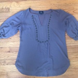 Purple chiffon blouse